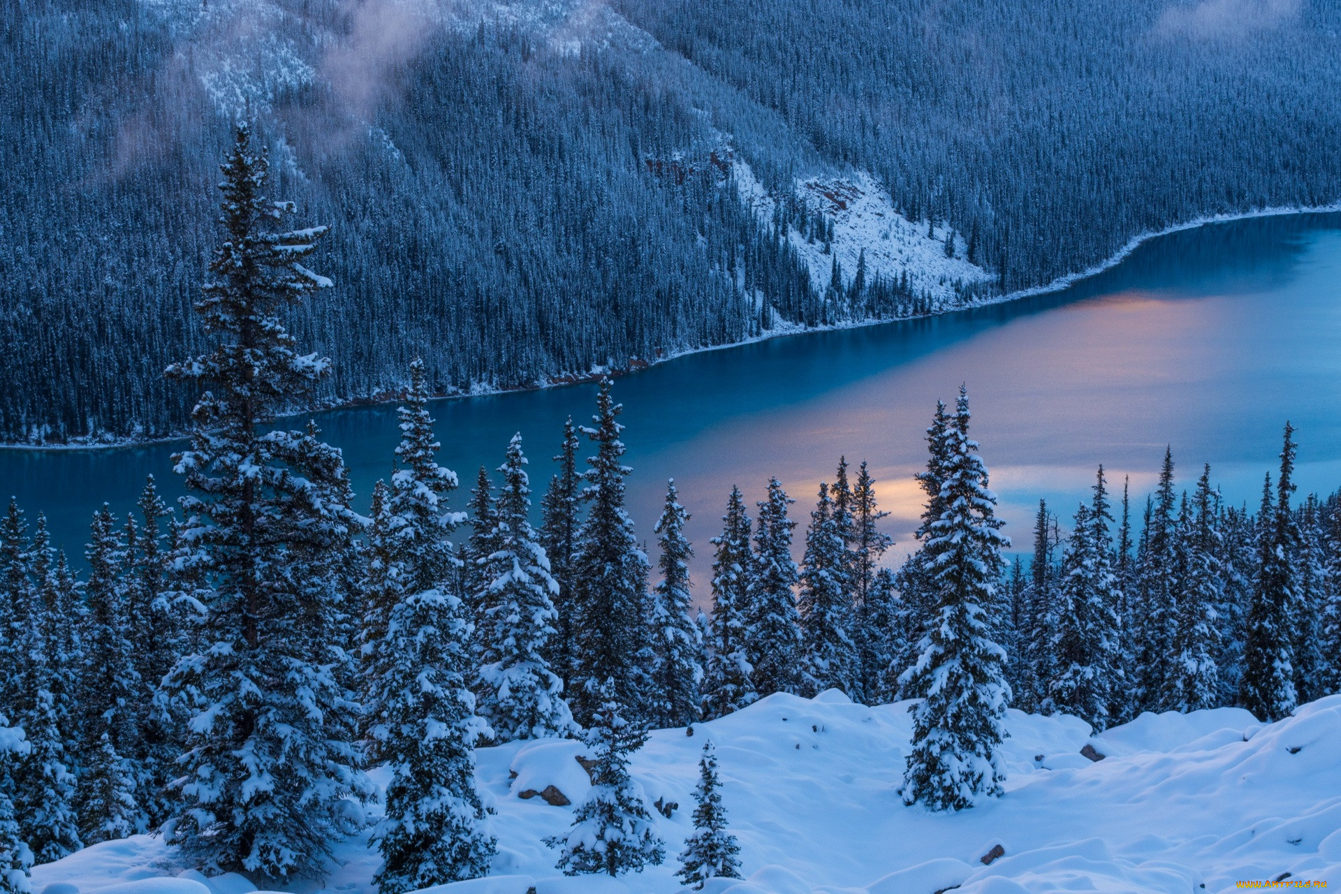 Национальный парк Банфф, Канада зима